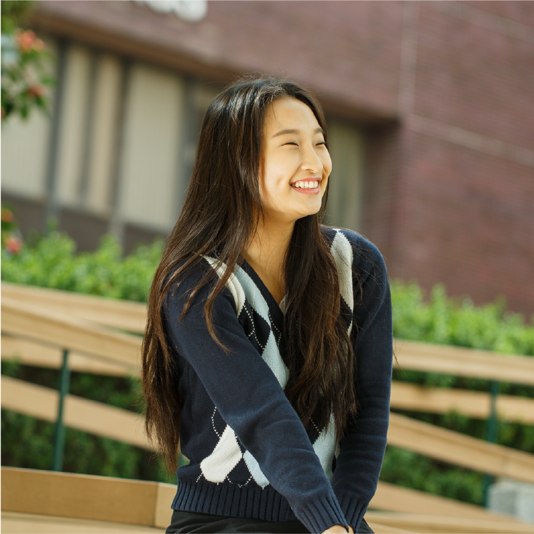Student smiling