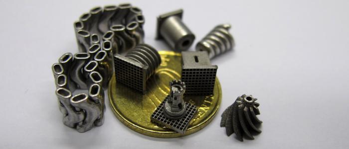 Bronze coloured mechanical engineering components