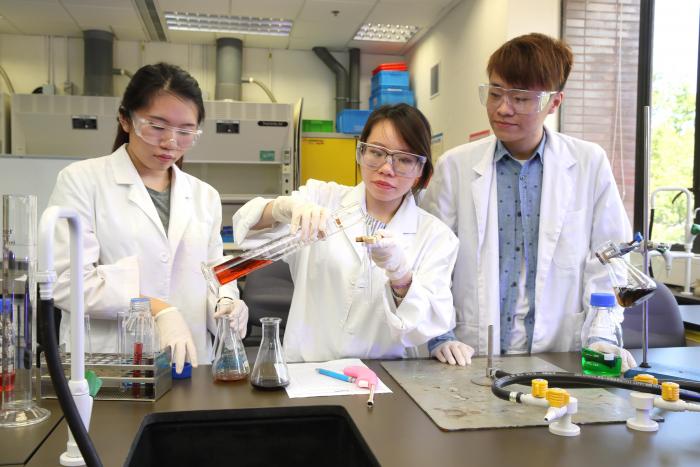 students are doing experiment in a laboratory