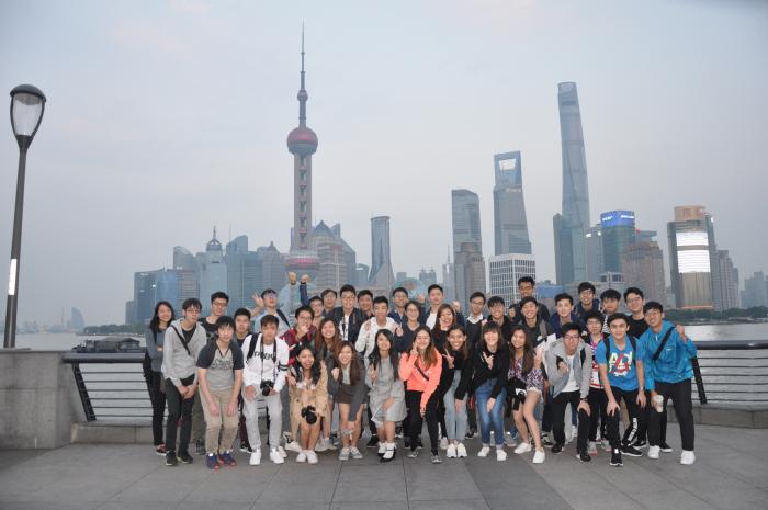 Students on field trip visiting Shanghai
