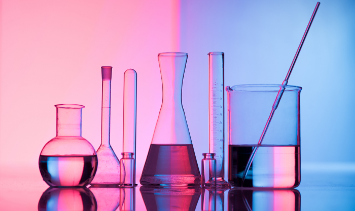 Test tube and beakers